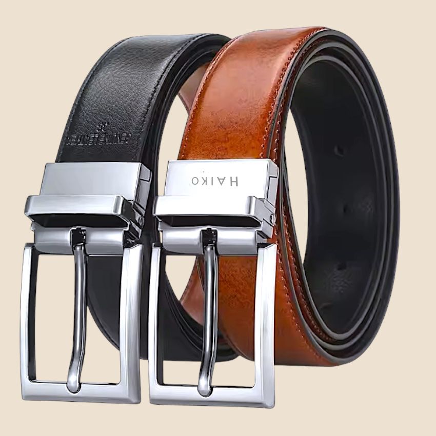 Unique Reversible belt for men | Black and Tan