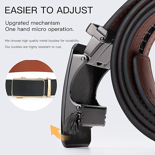 Black Autolock Leather belt