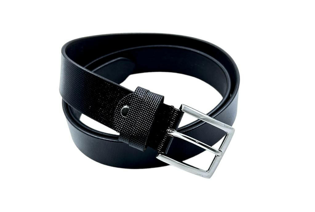 Black Leather belt for men.