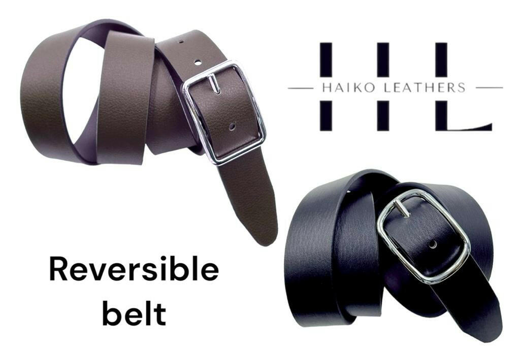 Reversible belt for men.