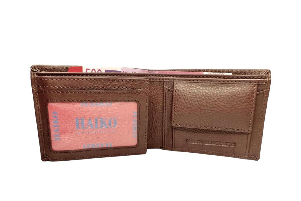 Tan ndm leather wallet