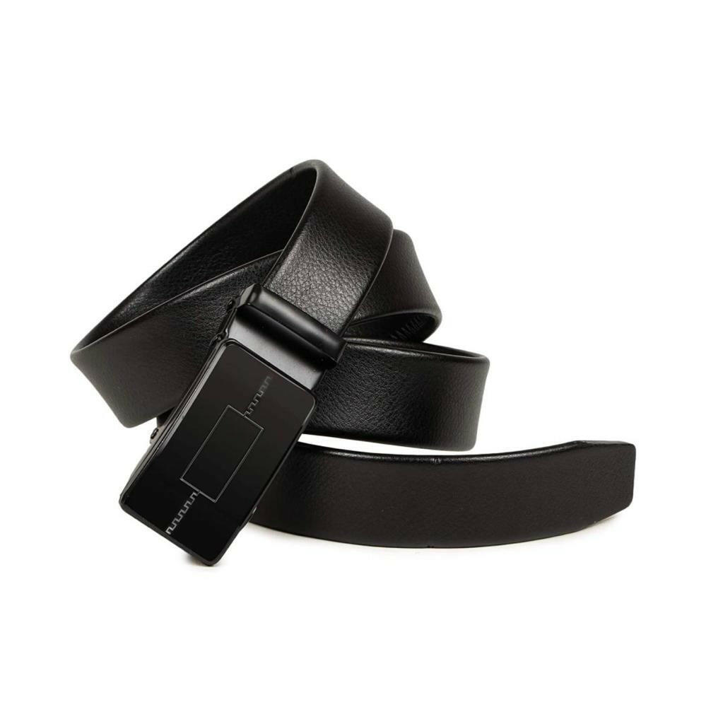 Black Leather belt for men.